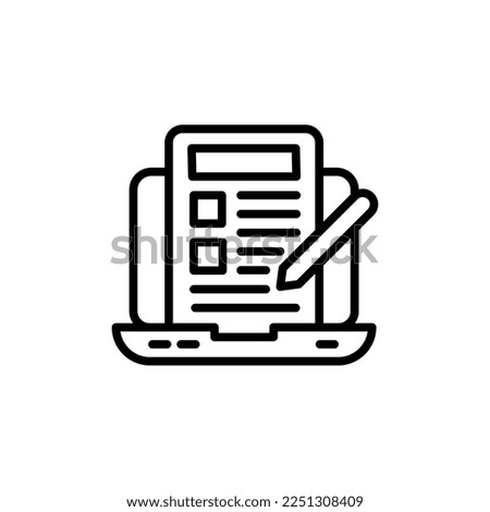 Content Writing icon in vector. Logotype