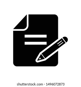 Content Writing Icon, vector template