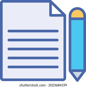 Escritura de contenido Isolación Vector icono que puede modificar o editar fácilmente

