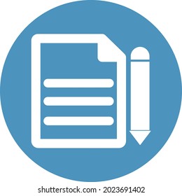 Escritura de contenido Isolación Vector icono que puede modificar o editar fácilmente

