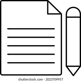 Content writing Isolated Vector icon which can easily modify or edit

