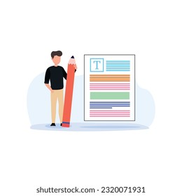 Content writing typographic header professional speaker or journalist write a speech for a public announcement copywriter	