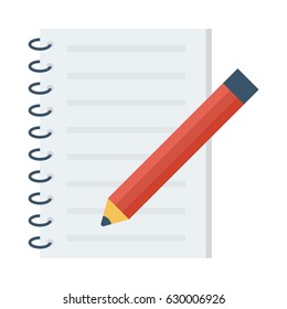 Content Writing Vector Flat Icon