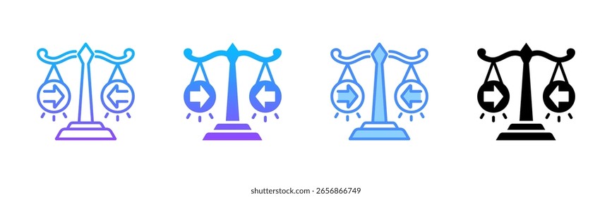 Conjunto de Ícones de Vários Estilos de Contenção