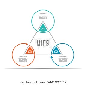 Contents infographic business  background template colorful design