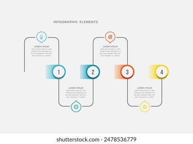 Contents infographic business  background template colorful design