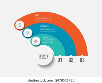 Contents infographic business  background template colorful design