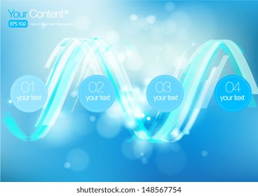 Contents Page with Blue Background