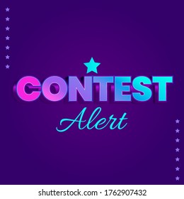 Contest Alert amazing gradient banner