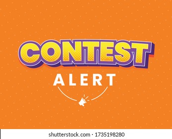 Contest Alert design template with texture