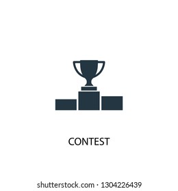 contest icon. Simple element illustration. contest concept symbol design. Can be used for web and mobile.