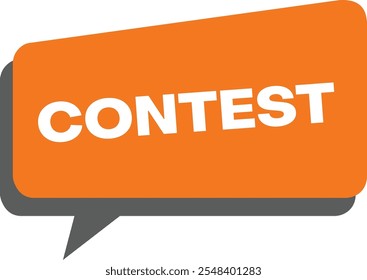 Contest sign label speech bubble contest