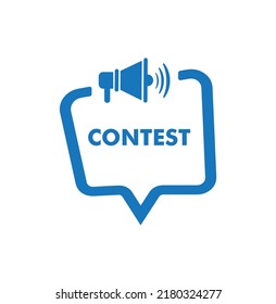 contest sign on white background