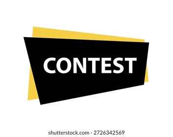 Letrero del concurso sobre fondo blanco