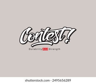 contest simple vintage fashion vector image 