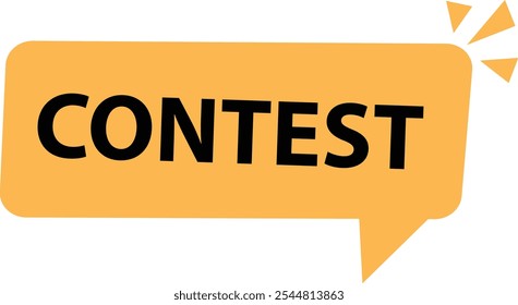 Contest speech bubble banner. Contest button web banner templates. Contest sign. admission open symbol. 