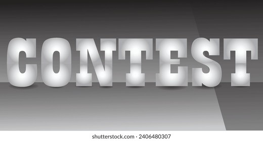 Contest typography vector illustration designs
