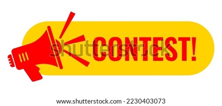Contest vector flat icon isolated on white background, contest web symbol. [[stock_photo]] © 