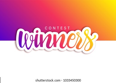 Contest Winners Banner.  Useful as jpg, png, eps, cdr, svg, pdf, ico, gif