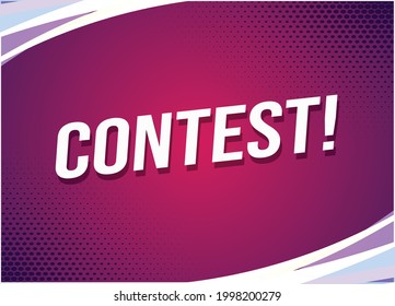 Contest Word Concept Vector Illustration Lines Stock Vector (Royalty ...