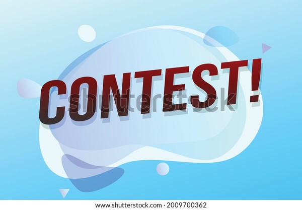 Contest Word Concept Vector Illustration Lines Stock Vector (royalty 