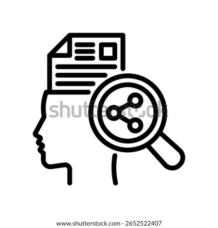 Context Icon Line Vector Illustration