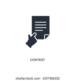 Context Icon. Simple Element Illustration. Isolated Trendy Filled Context Icon On White Background. Can Be Used For Web, Mobile, Ui.