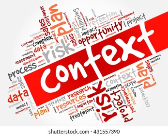 Context word cloud, business concept