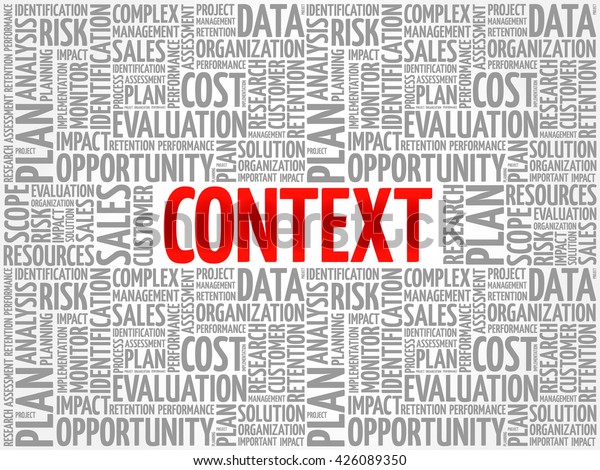 Context Word Cloud Business Concept Stock Vector (Royalty Free) 426089350
