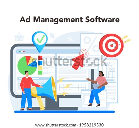Contextual advertsing online service or platform. Marketing campaign