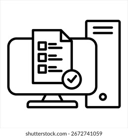 Contextual Understanding Outline Icon Vector Illustration