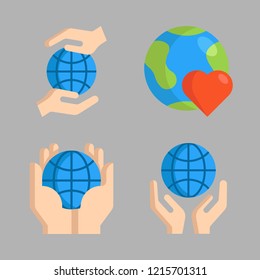 continent icon set. vector set about planet earth icons set.
