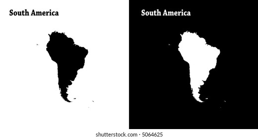 The continent of South America