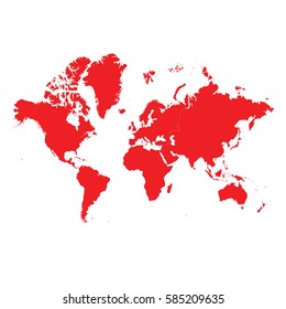 Continents High Red