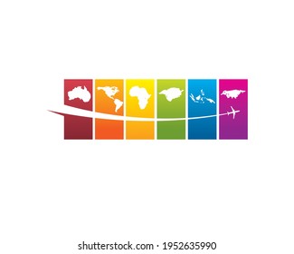 mapa de continentes alrededor del mundo