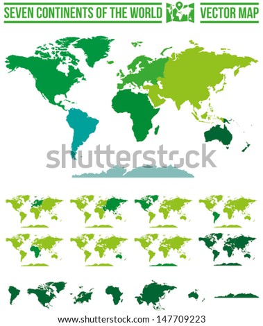 continents world map vector full scalable stock vector royalty free