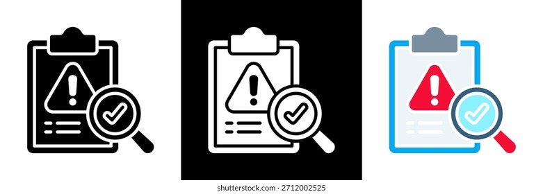 Conjunto de iconos de contingencia Ilustración vectorial de glifos