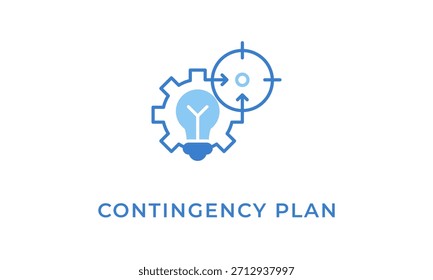 Icono De Plan De Contingencia O Ilustración vectorial Aislada Del Logotipo