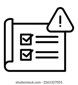 Contingency Planning Icon Element For Design