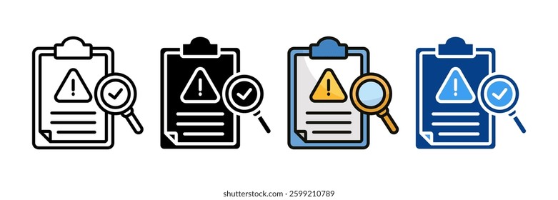 Contingency Planning Icon Set Multiple Style Collection