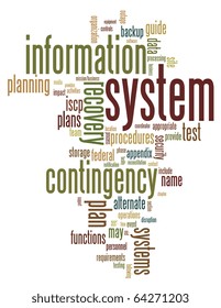 Contingency Planning and Resilience wordcloud with risk management terms