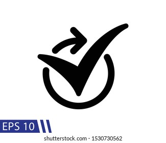 Continous Convenience Simple Vector Solid Style Icon. EPS 10