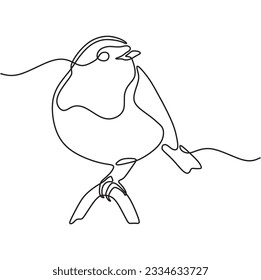 continous single line art bird black line minimalist conceptual