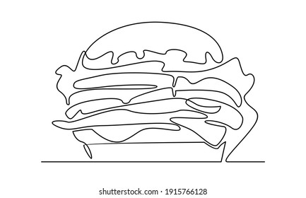 Continue line of burger icon