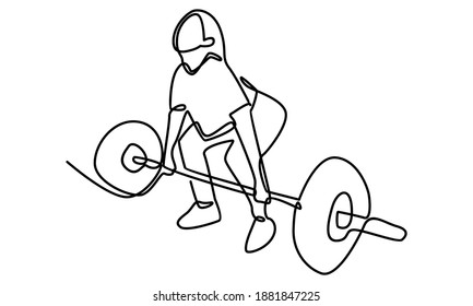 Continue line of female exercising character