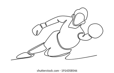 Continue line of jumping football goalkeeper catches the ball. Soccer player