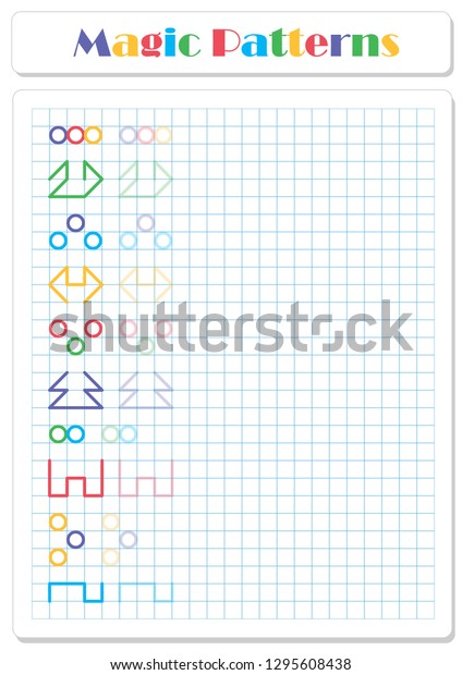 Continue The Pattern With Crayons Or Felt tip Pens Worksheet For 