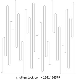 Continues line arc pattern vector. Design spline futuristic black on white background. Design print for textile, wallpaper, paper, background. Set 1