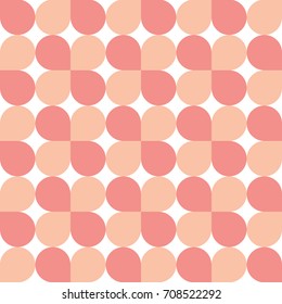 Continuing circle shape repeating seamless pattern design