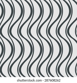 Continuing line seamless pattern, 
abstract wave